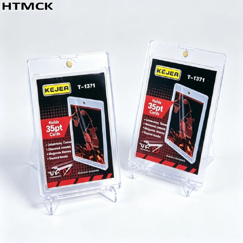 2027 New 35PT One-Touch Magnetic Card Holder Transparent Hard Acrylic Sports Trading Card Storage Display Box