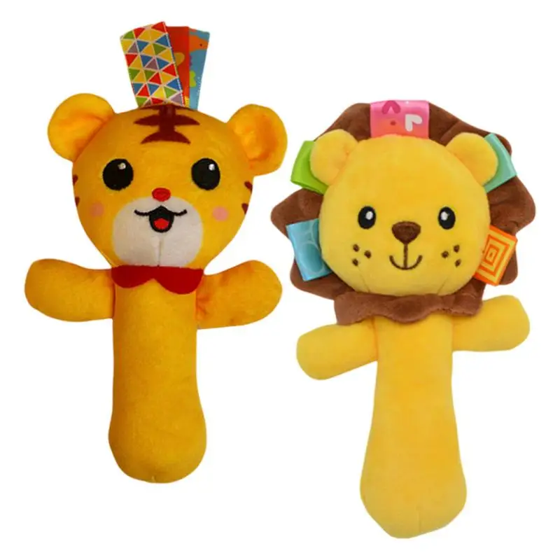 

Soft Animal Rattles Plush Hand Rattles For Kids Soft Children Supplies Portable Development Toy For Home Kindergarten Nursery