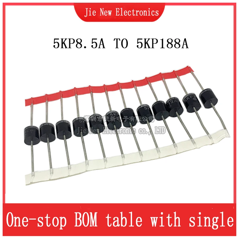 10PCS/Lot 5KP22CA 5KP24CA 5KP26CA 5KP28CA 5KP30CA 5KP33CA 5KP36CA 5KP40CA 5KP43CA 5KP45CA 5KP48CA 5KP51CA  P-600 TVS diode