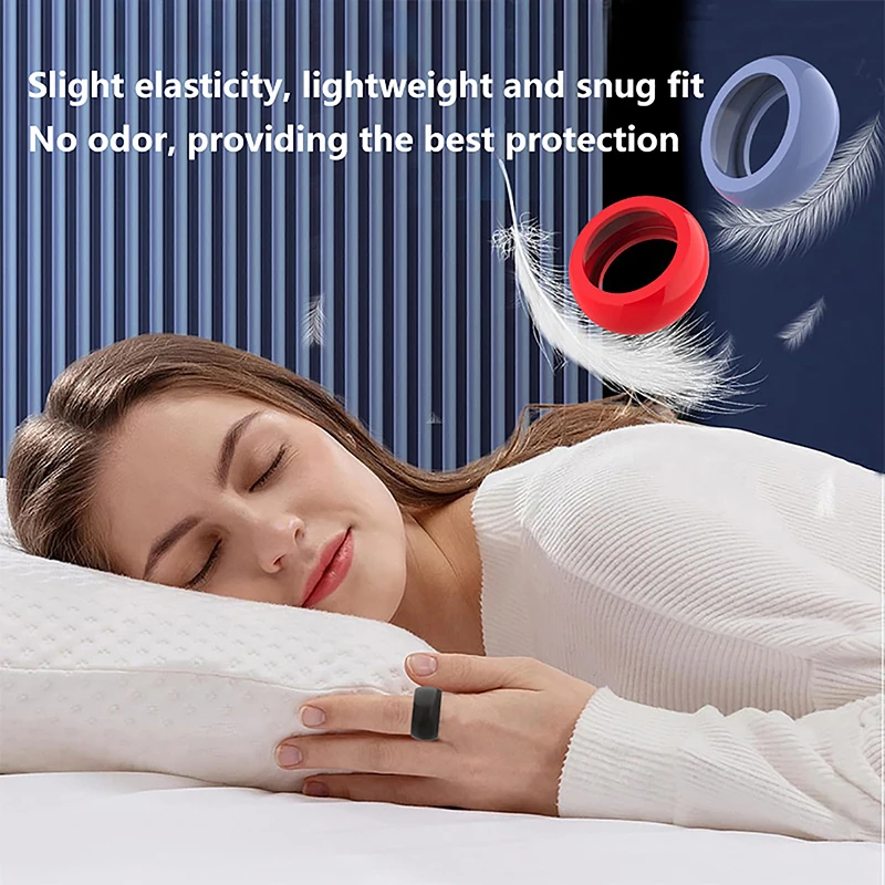 Smart Ring Protection Cover para Oura Ring, Anti-Scratch Protective Shell, Silicone Case, Gen 3, 2Pcs