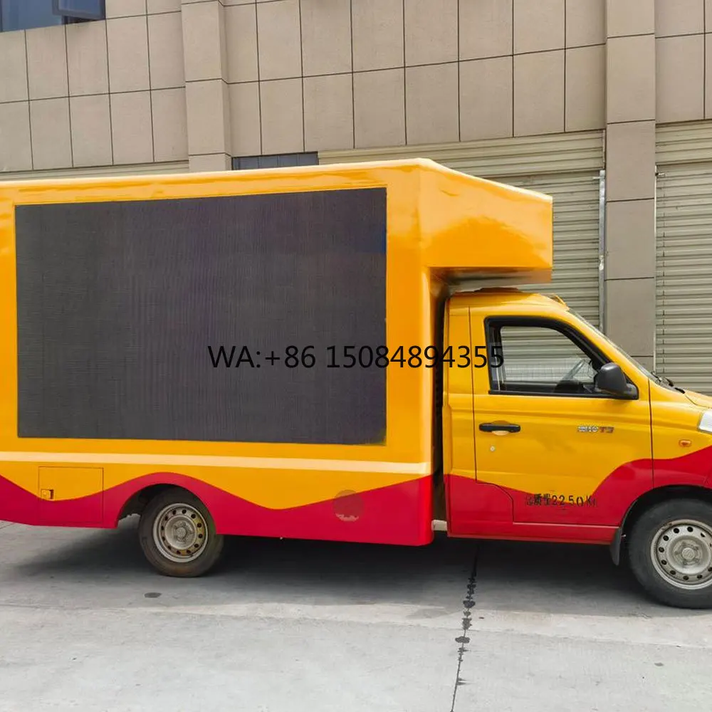 

Outdoor P4.8 Mobile Truck Led Advertising Display Screen P6 Waterproof Vehicle/Van/Truck Mounted LED Digital Billboard