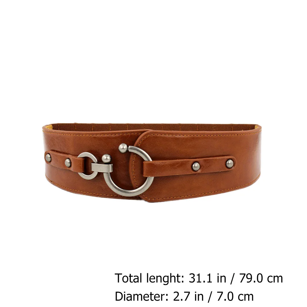 فستان أنيق خفيف الوزن للنساء من البولي يوريثان بخصر واسع للاستخدام اليومي للحفلات، سترة بحزام عريض للنساء، حزام برباط للخصر #6