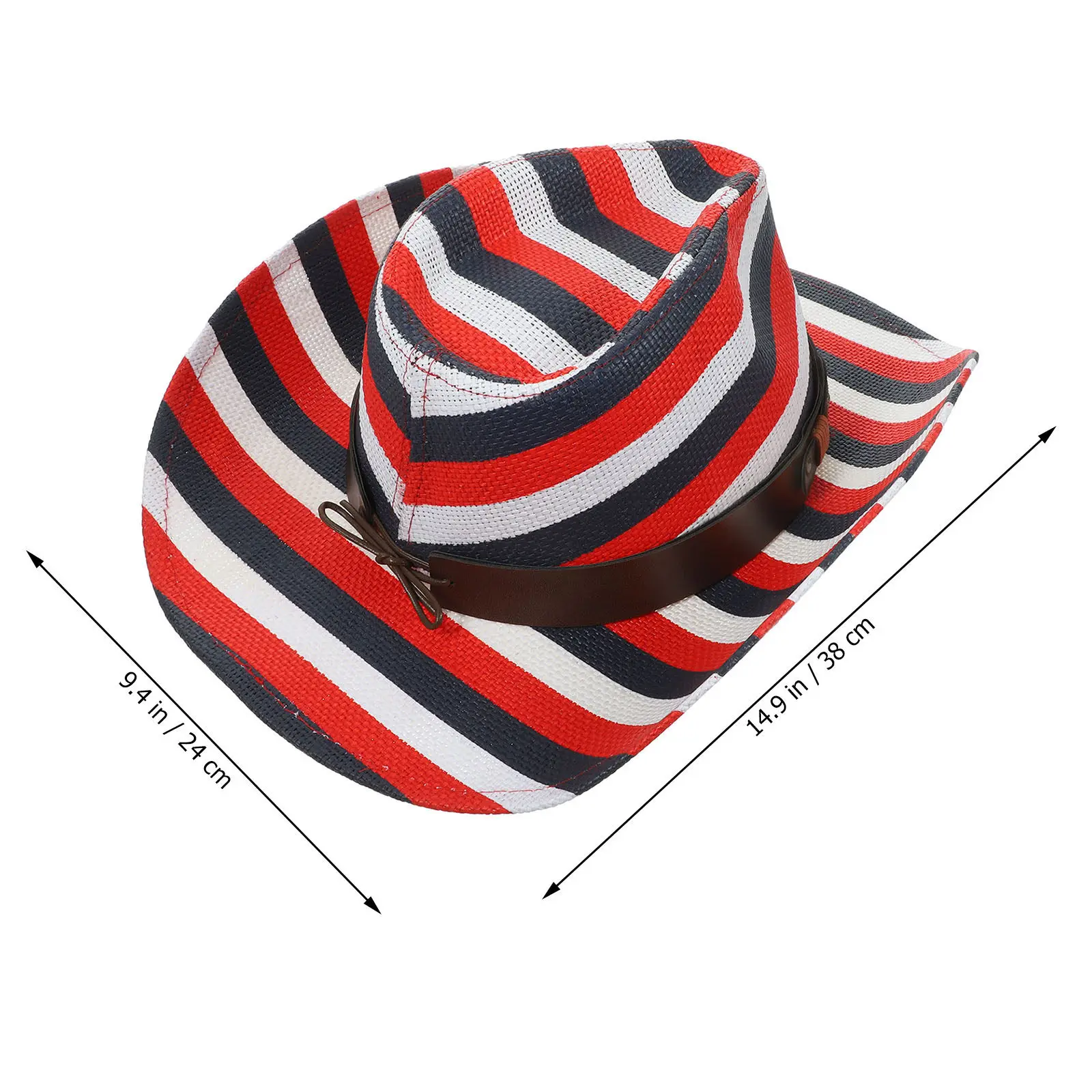 Cowboy Hat Western Style Novelty Dress-Up Costume Party Role Play Cosplay Wide Brim Outdoor Hat Hats for Men Wide Brim Costume view 3
