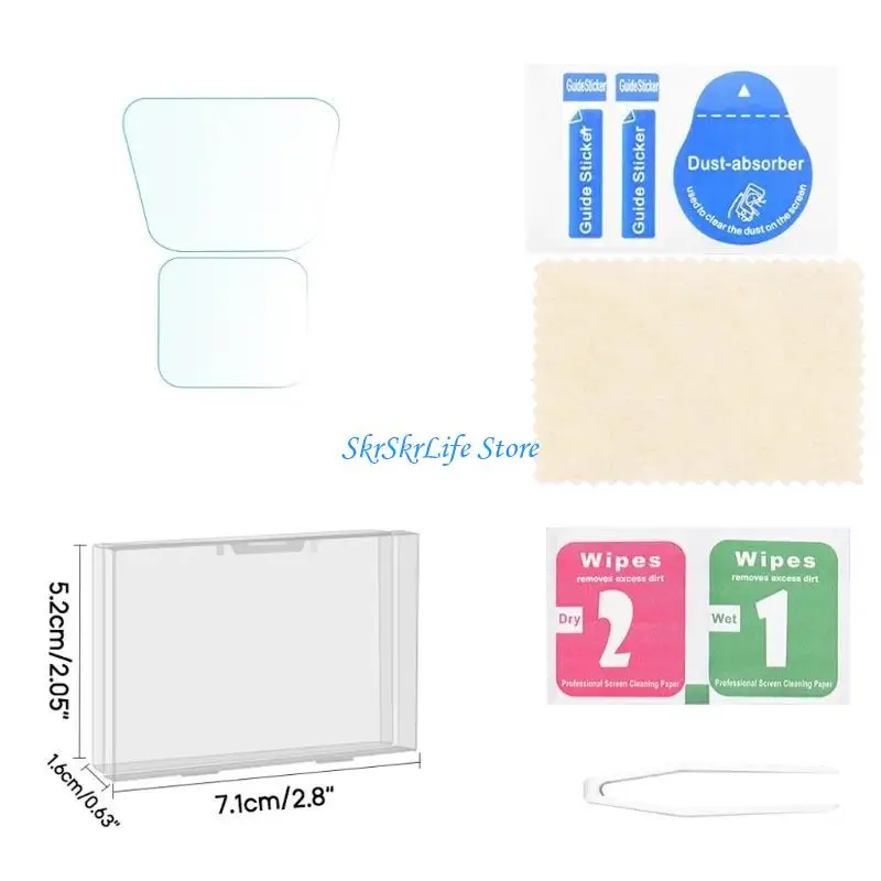 E65E Durable Tempered Glass Lens Covers for Air 3 Glass Film Scratch Proof, Oil Repellents, Hassle Installation