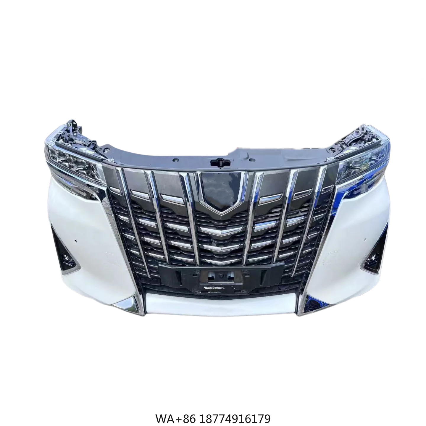 

Auto Spare Parts Body Kit Including Headlights Kid Black Front Car Bumpers Assembly for Alphard