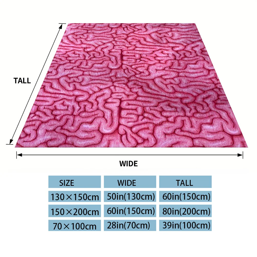 Brain Texture Winter And Summer French Plush Blanket Soft And Fluffy Comfortable Wool Blanket Sofa Ideal Gift
