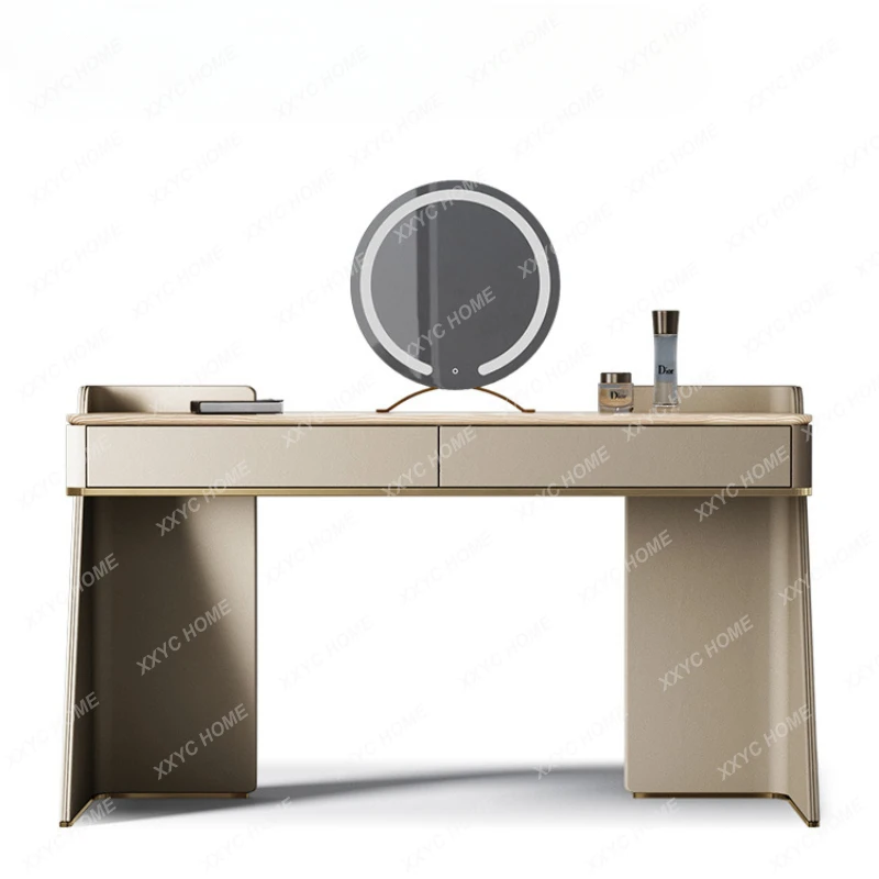 

Italian Dressing Table Large Apartment Villa Bedroom Furniture Series Master Bedroom New Light Luxury Makeup Table