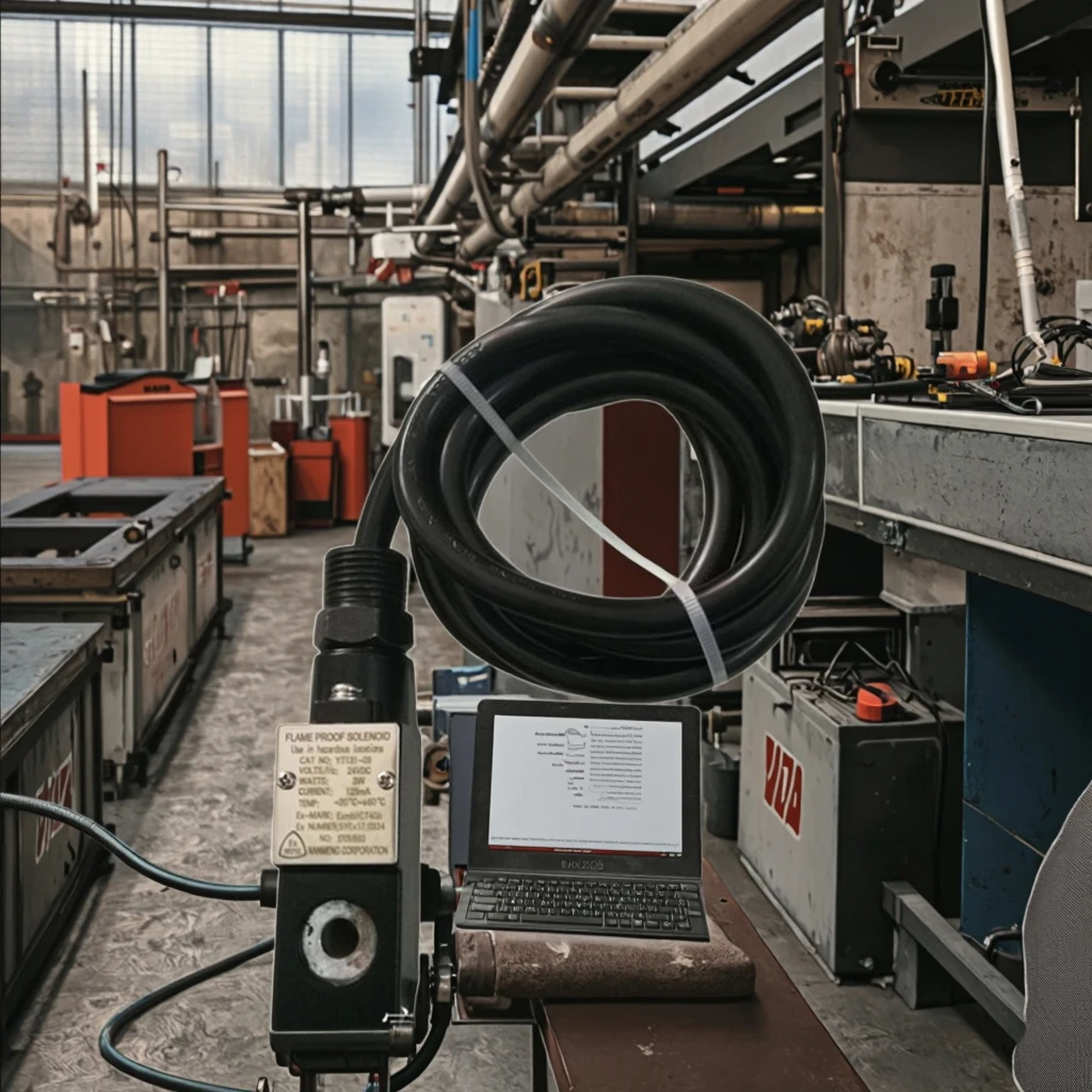 YT131-09 High Quality Brass Explosion-Proof Solenoid Valve Single Coil Ball Valve Part