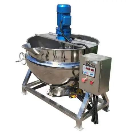 

Automatic planetary stirring pot cooking mixer planetary stirring pot cooking machine steam jacketed kettle with mixer