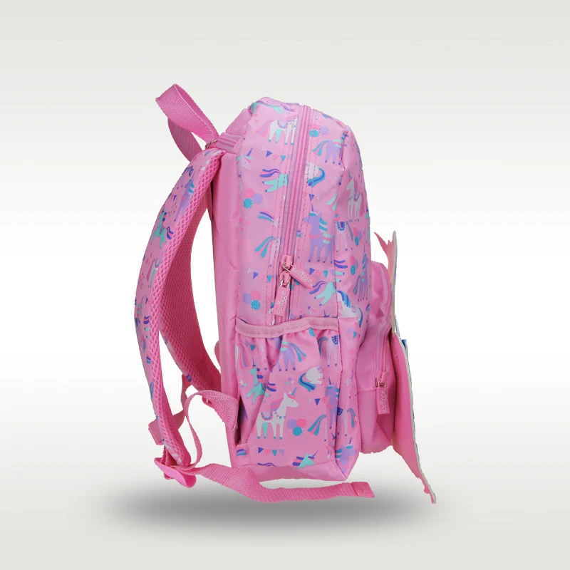 Australia Smiggle hot-selling original children's schoolbag girl backpack pink unicorn cartoon school supplies 14 inches