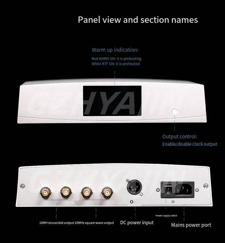 Aune SC1เสียงดิจิตอลนาฬิกานาฬิกาเสียง HiFi Fever OCXO คงที่อุณหภูมิ Femtosecond นาฬิกา