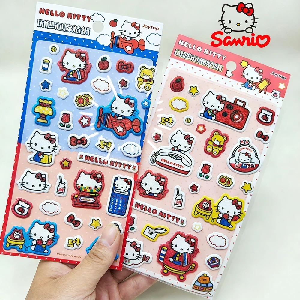 

1/2 шт. наклейки Sanrio Hello Kitty, декоративные материалы для студенческих скрапбуков, чехлов для телефонов, ноутбуков, кружек, декоративные наклейки, подарки для девочек
