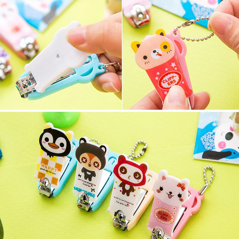 Cartoon Stainless Steel Nail Clippers Cute Newborn Infant Finger Trimmer Baby Clippers Scissors Baby Nail Care Nail Cutters