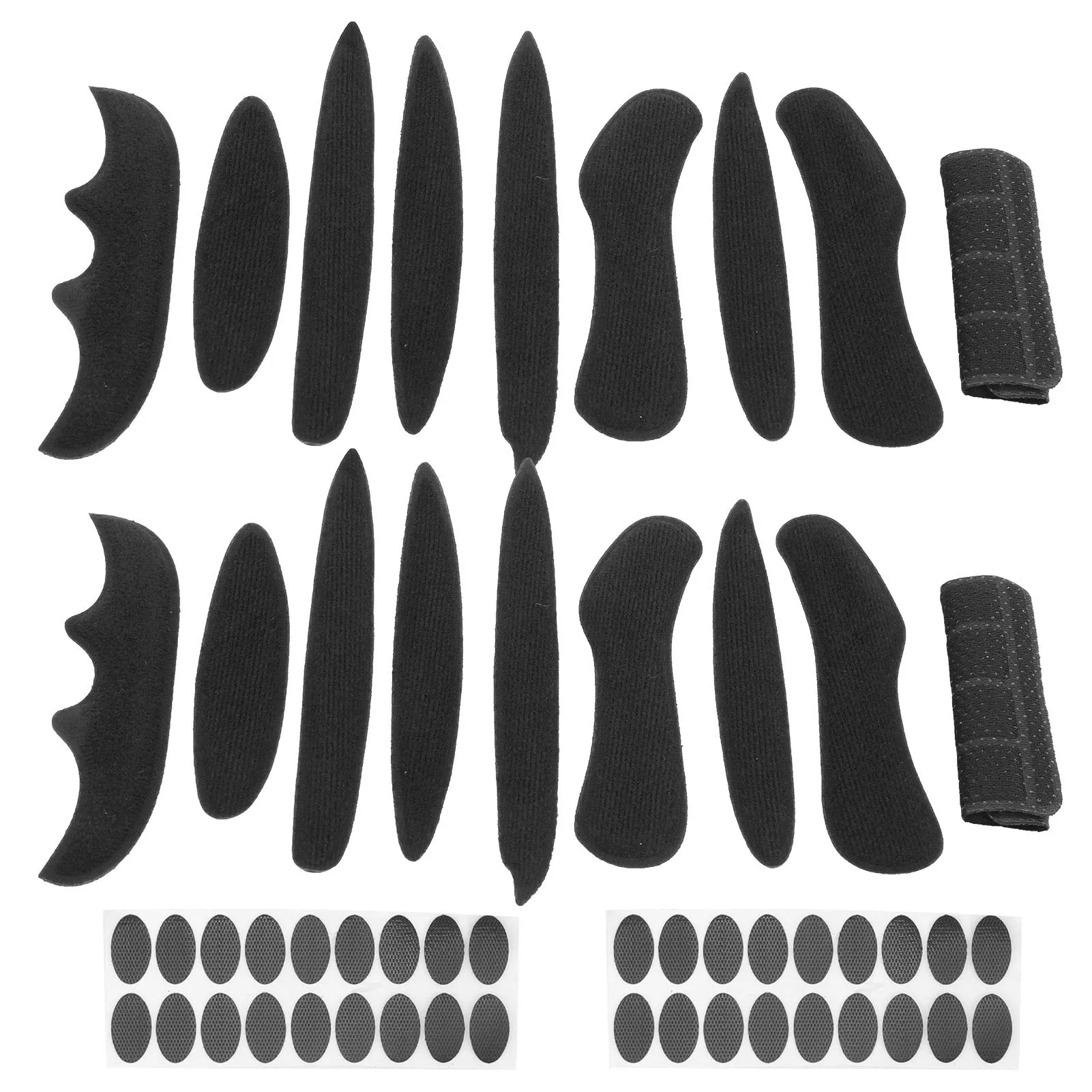 2세트 전기 자전거 헬멧 라이너 라이닝 후크 앤 루프 스펀지 조합 세트 헬멧 액세서리