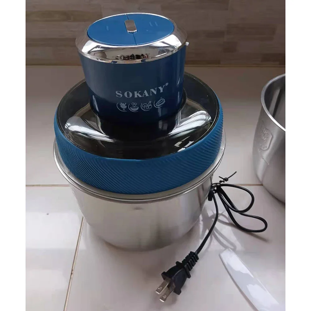 전기 식품 가공 고기 분쇄기 과일 쵸퍼 스테인레스 스틸 그릇은 고기, 과일, 야채에 적합합니다.