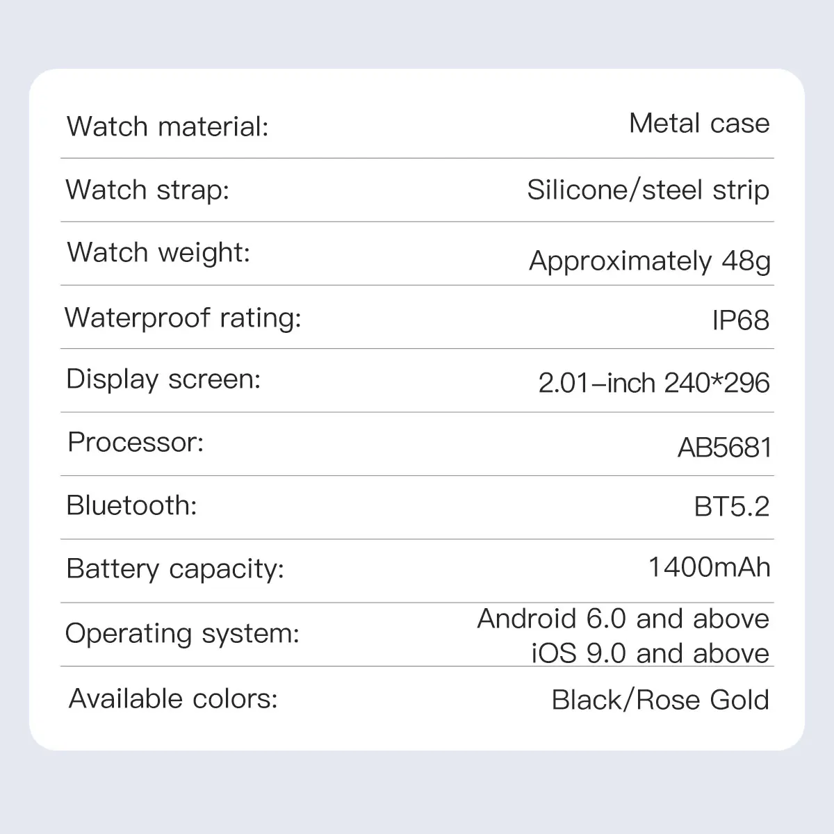 2026 Neue 2,01" AMOLED Outdoor Smartwatch Langlebigkeit 1400mAh Akku IP68K Wasserdicht Taschenlampe Sport Herzfrequenzuhr für Männer und Frauen – Detail 20