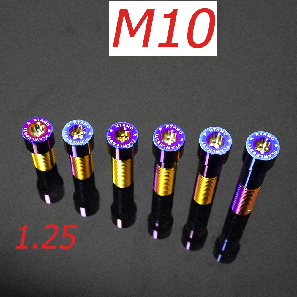 FLAWLESSTI M10X20-45 mm 1.25 Pitch Gr5 Titanium Bolts For Rizoma Rearview Mirror