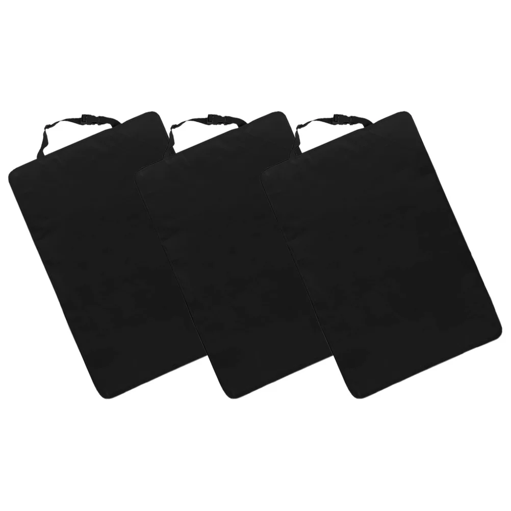

3Pcs Waterproof Kick Mats Car Seat Back Protectors Oxford Cloth Anti-Kick Pad Dirt Mud Protectors Back Seat Car Organizer Cover