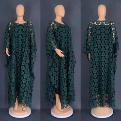 African Dresses for Women Summer African Women Long Sleeve O-neck White Red Yellow Black Long Dress African Clothes Women
