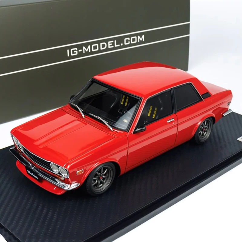 IG зажигание 1:18 для Datsun 510 Bluebird, коллекция моделей автомобилей из смолы, декоративный подарок