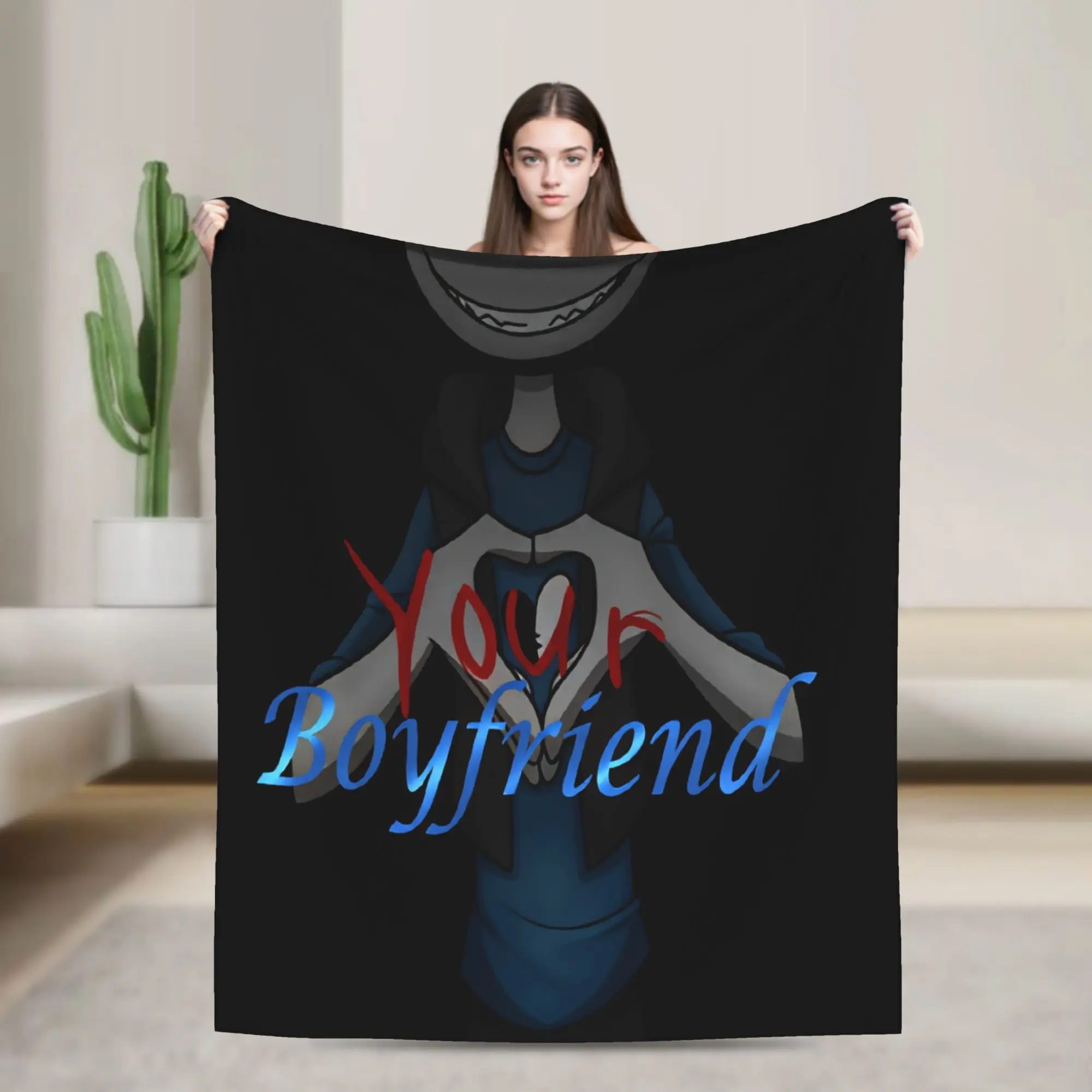 Peter Game Y-Your B-Boyfriend Flannel Blanket  Super Soft Throw Blanket for Couch Bed Travel Novelty Bedspread Sofa Bed Cover