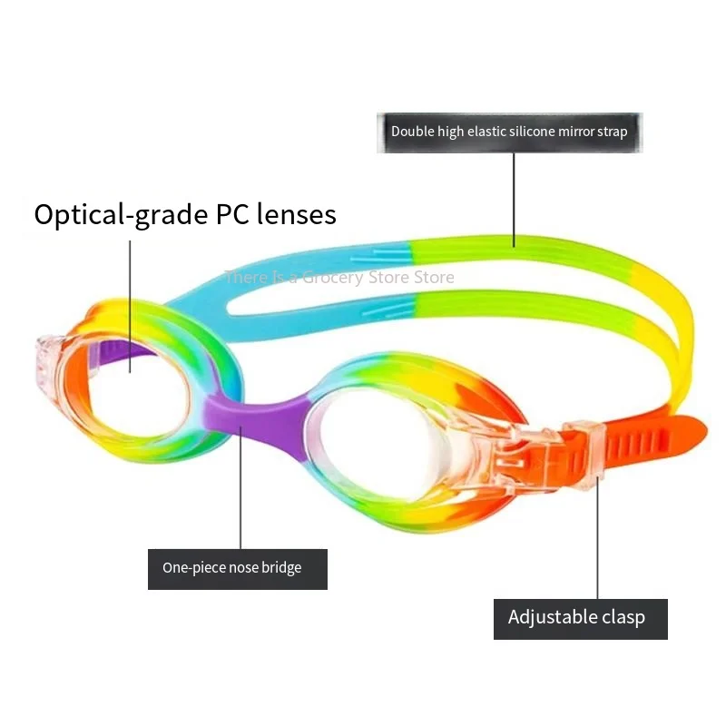 2026 New Upgrade Waterproof Anti Fog Swimming Goggles UV Children Professional Colored Lenses Kids Eyewear Swimming Glasses Eyew view 4