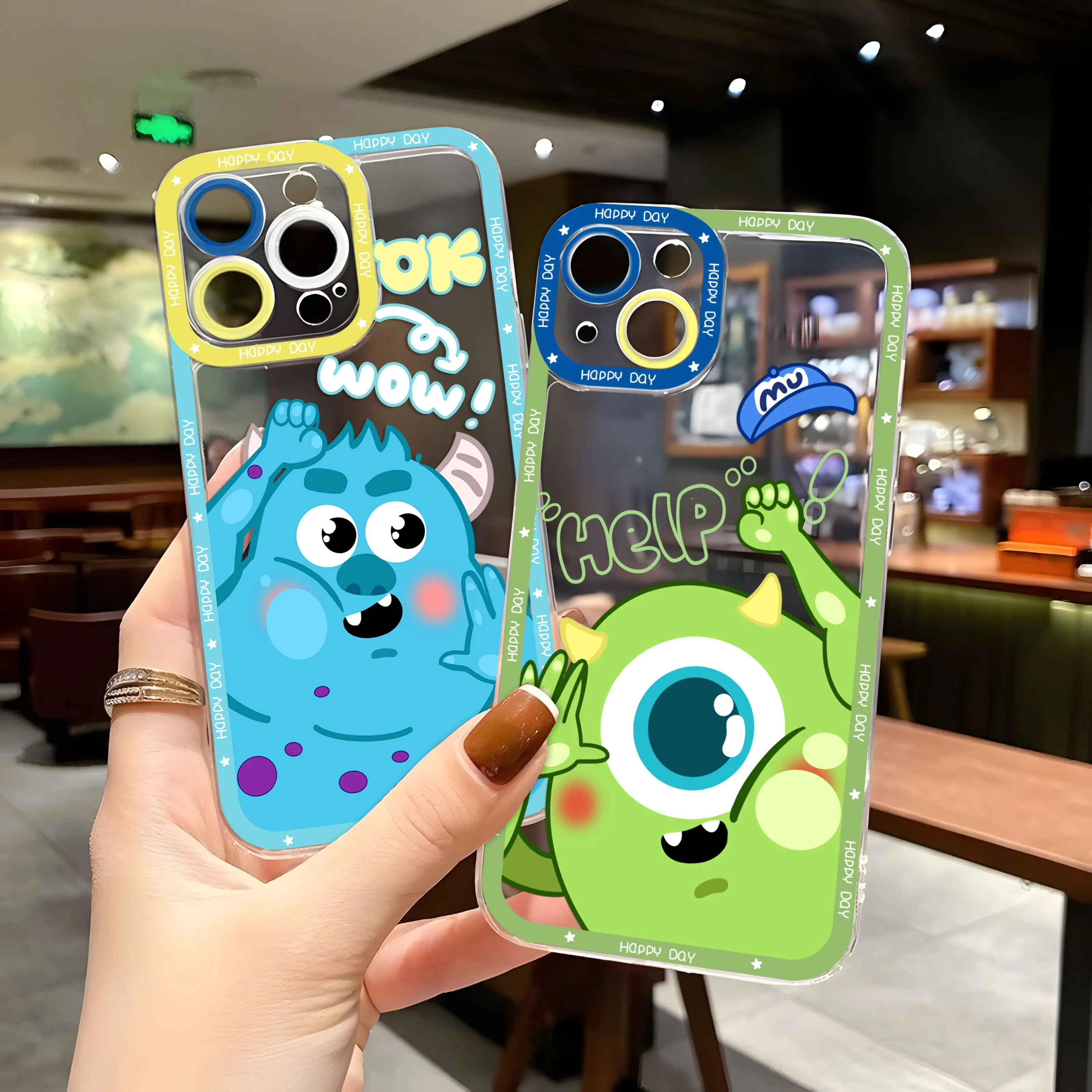 M-monsters Inc Phone Case For OPPO A3 A60 A57 A38 A79 A58 A98 A5 F9 F11 A94 A92 A76 A74 A73 A54 A53 A31 A15 2020 Pro 5G Cover