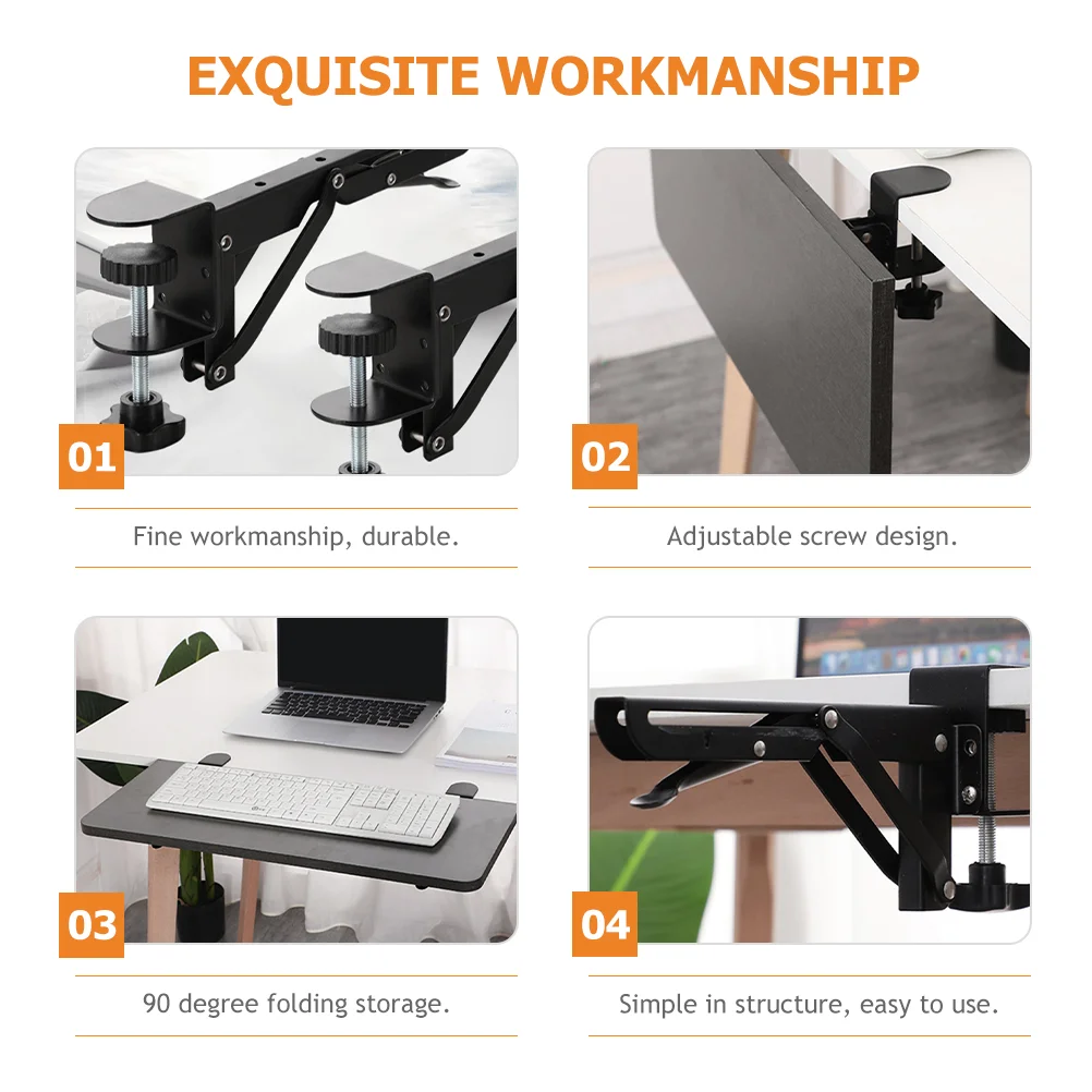 Foldable Bracket Support Desk Extension 4