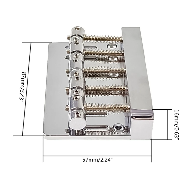 5 弦ヴィンテージスタイルエレクトリックベースギター用ベースブリッジ 2 色選択可能