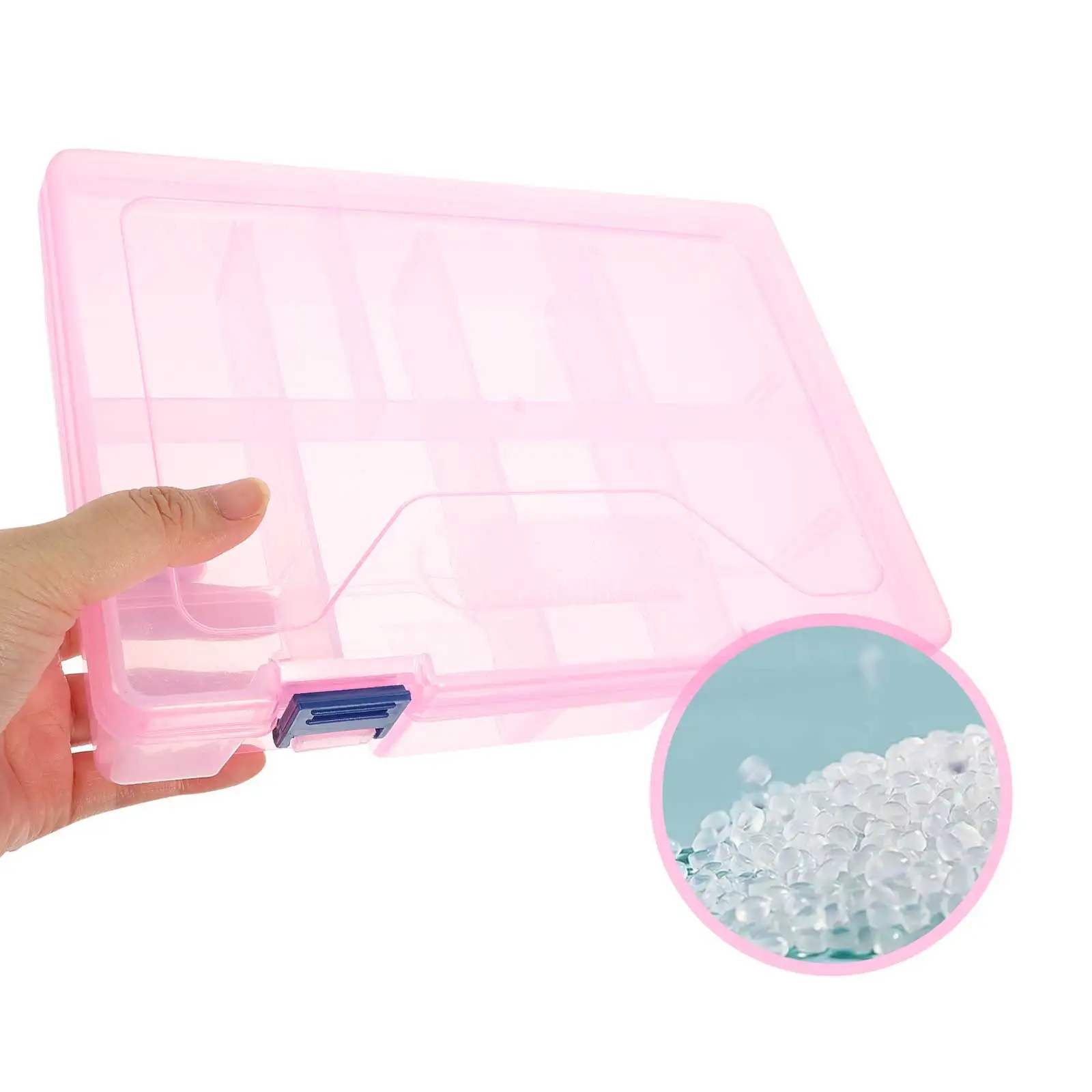 

Plastic Storage Divided Compartments Grids Plastic ganizer for Jewelry Crafts Beads Nuts Bolts Compact Design Easy to Carry
