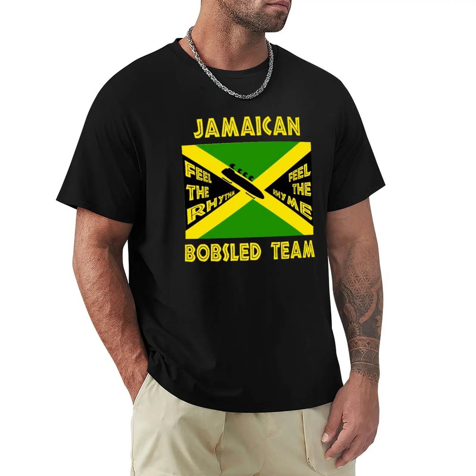 Jamaican Bobsled Team T-Shirt anime figures vintage anime shirt blacks slim fit t shirts for men