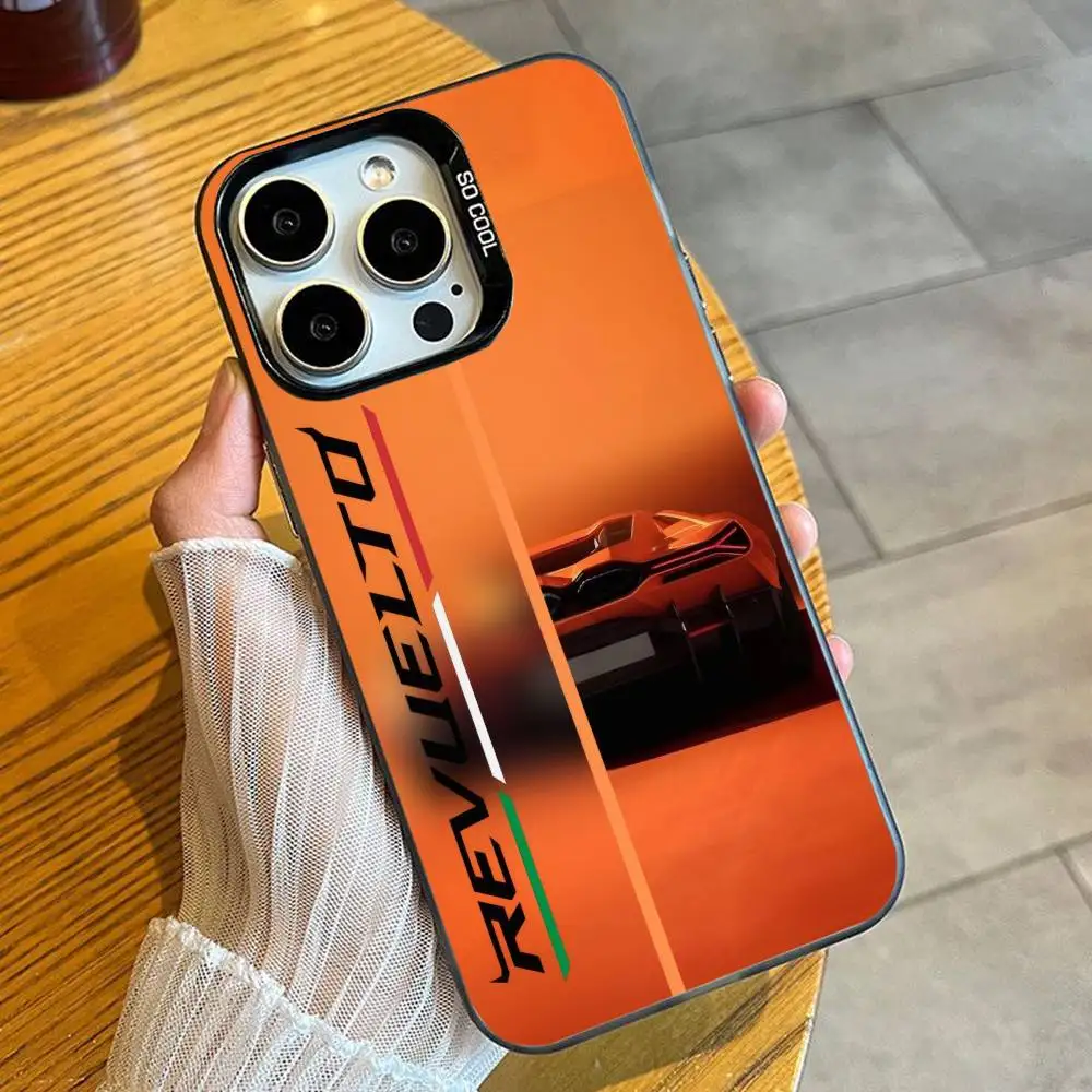Picture 3: L-LamboS R-Revuelt-ooS The Bull Phone Case For iPhone 16 17 15 14 12 13 Pro Max Black Candy Matte Shockproof Cover
