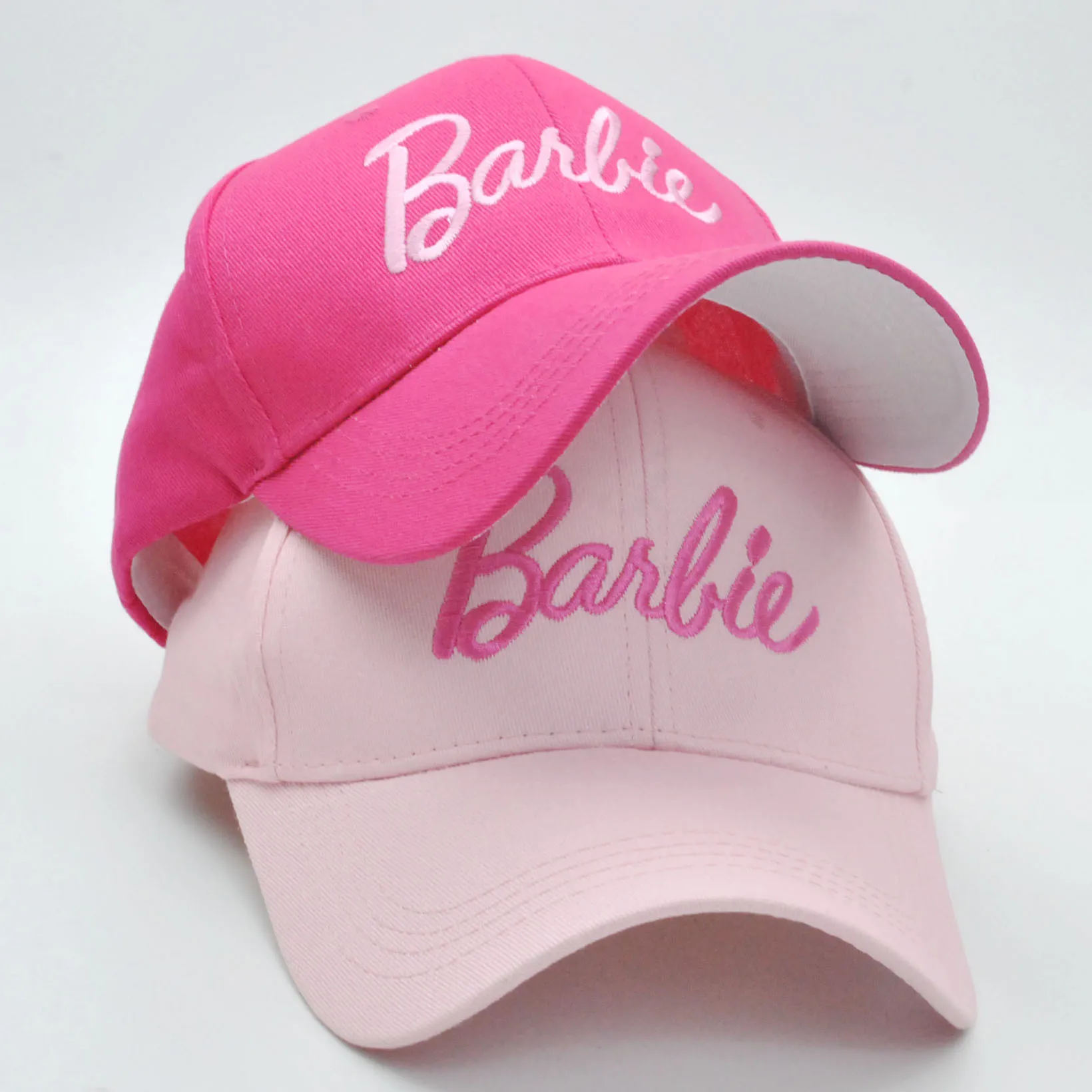 Barbie Baseball Caps for Adult Children Cute Embroidered Cap Visors Women Men Summer Hip Hop Hat Kids Gifts