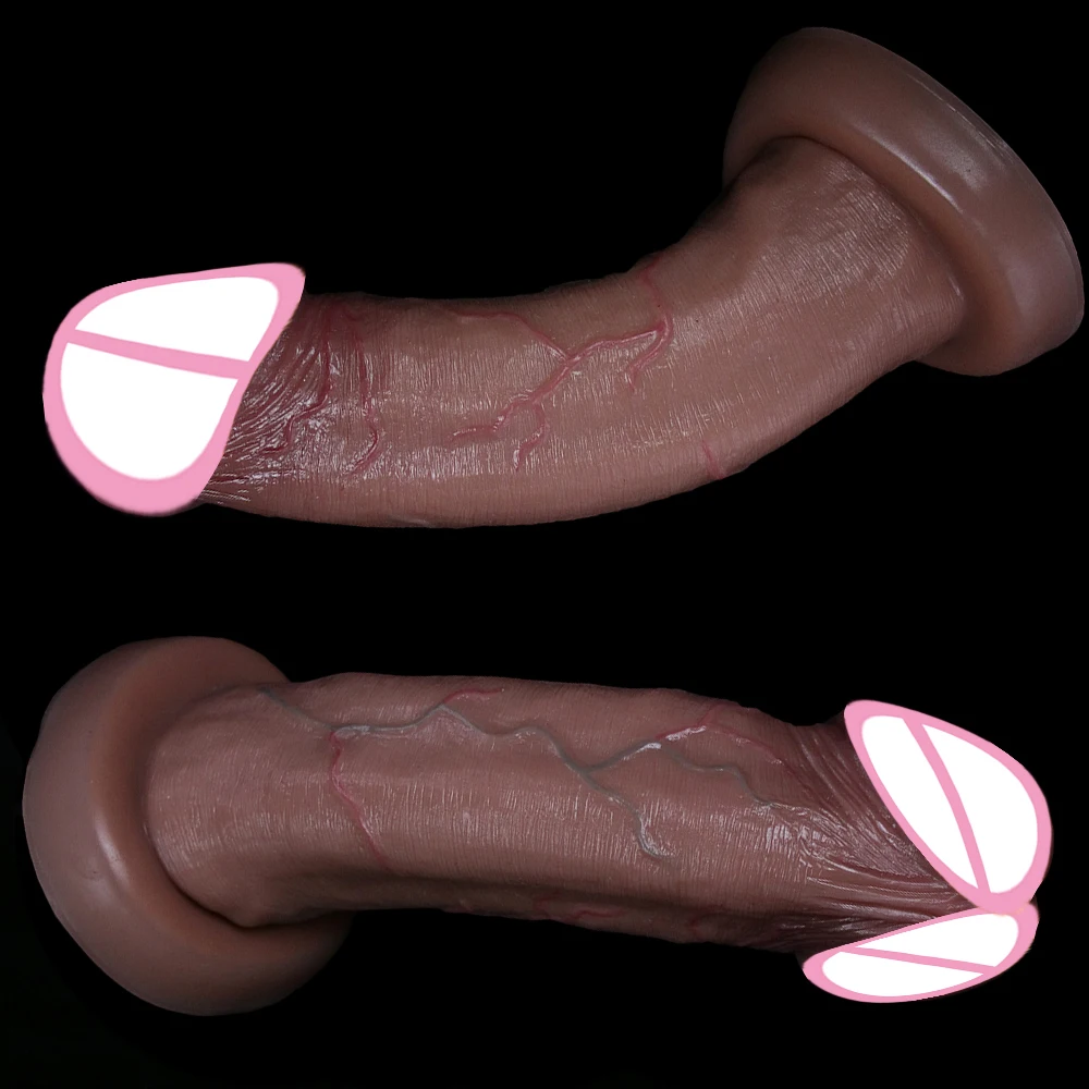 4 Styles Big Glans Realistic Dildo Soft Huge Clear Veins Penis Suction Cup Anal Sex Toys For Woman Vagina Adult Masturbator Cock