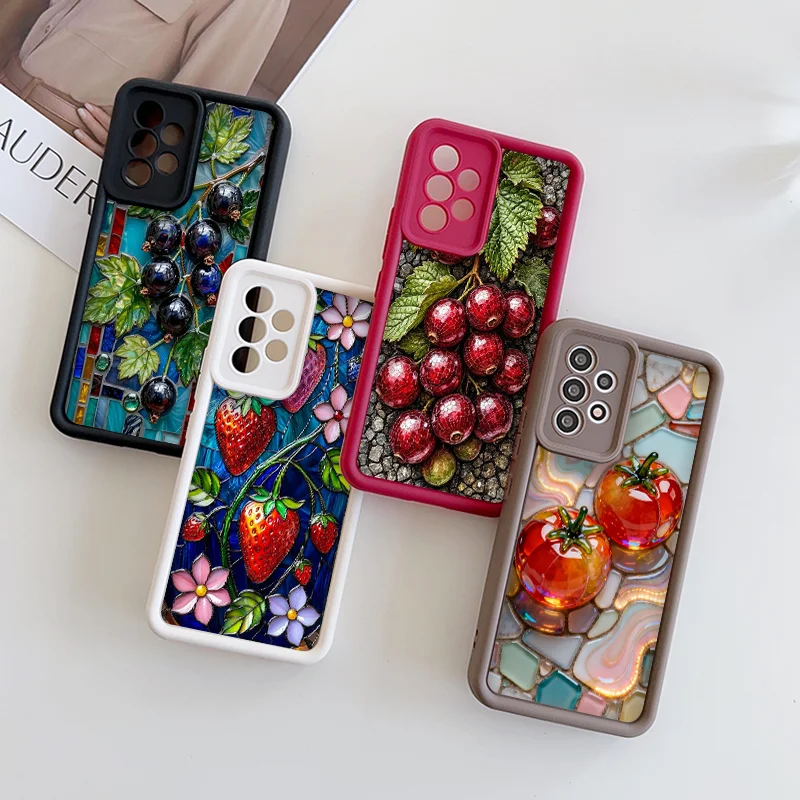 2D плоский абстрактный чехол с мраморным фруктовым узором для Google Pixel 10 Pro XL 9 8 7PRO 8A 7A 9A, ударопрочный мягкий чехол.