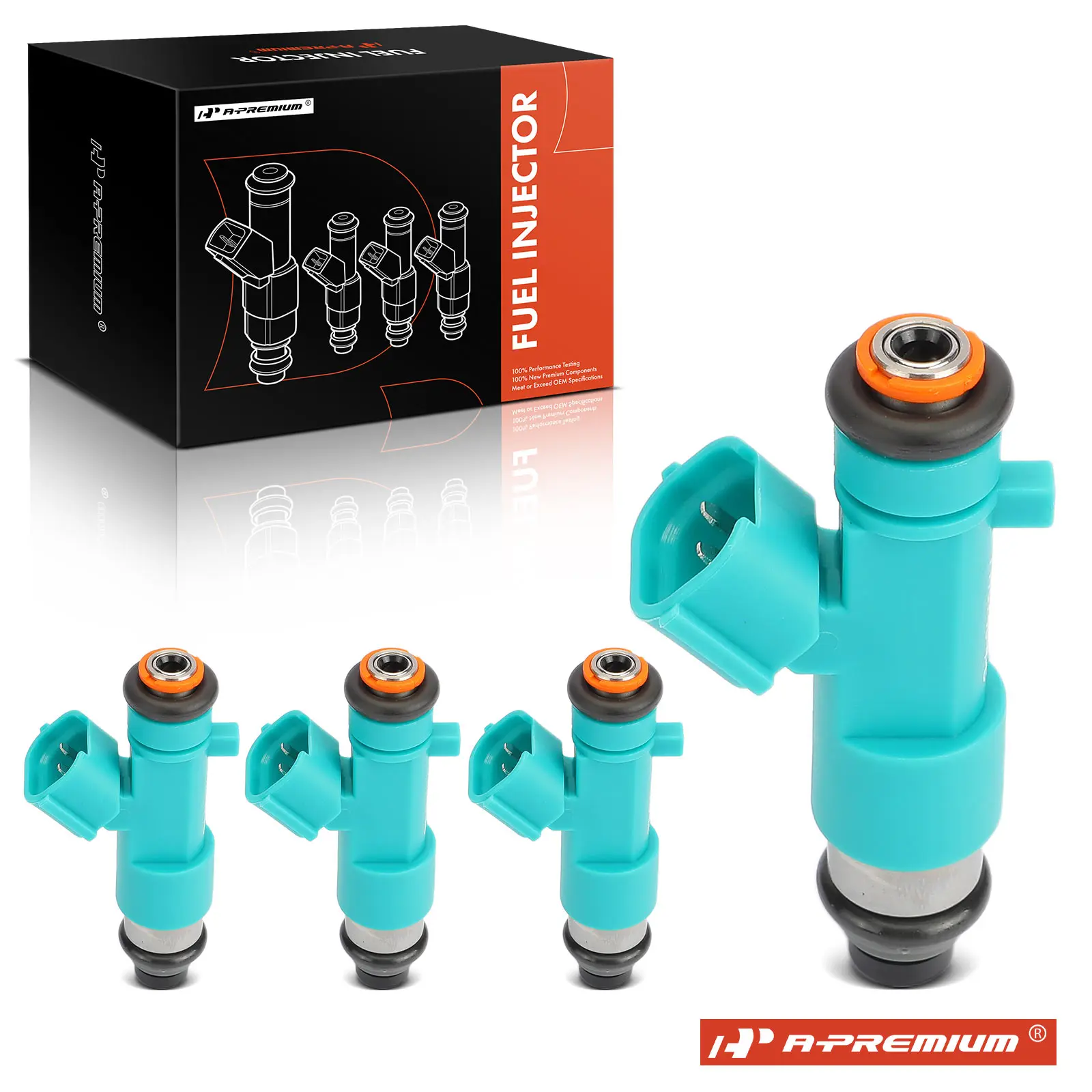 A-Premium 4Pcs Fuel Injectors with O-Ring for Nissan Sentra 2009 2010 2011 2012