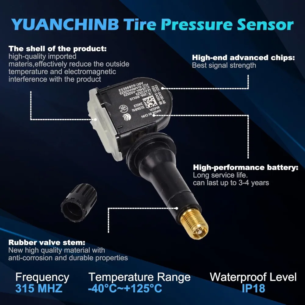 F2GZ-1A189-A 1/4 pz Sensore Sistema di Monitoraggio della Pressione Dei Pneumatici Sensore Dei Pneumatici Crysler di Ricambio per FORD MUSTANG /F-150 /EDGE