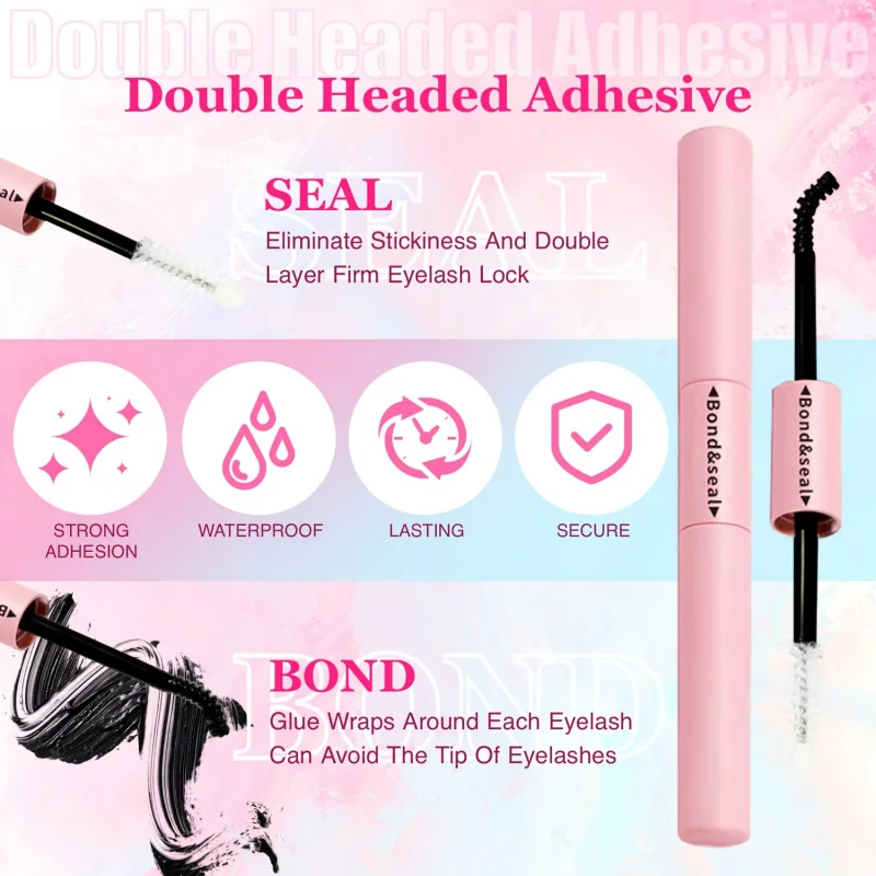 لتقوم بها بنفسك جلدة طقم وصلات الرموش مجموعات لاش السندات وختم أدوات ماكياج ل الإلتصاق جلدة الإلتصاق الغراء الملحقات #4