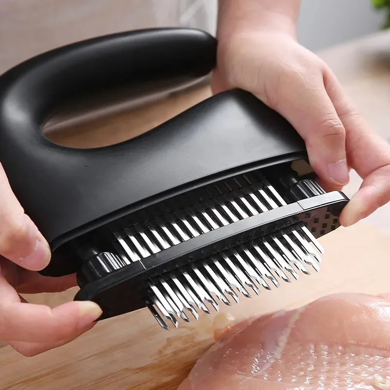 Meat Tenderizer Meat Cleaver Meat Puncture Tool Home Pork Beef Steak Tool Meat Hammer Stainless Steel Meat Pounding Tool ZI270