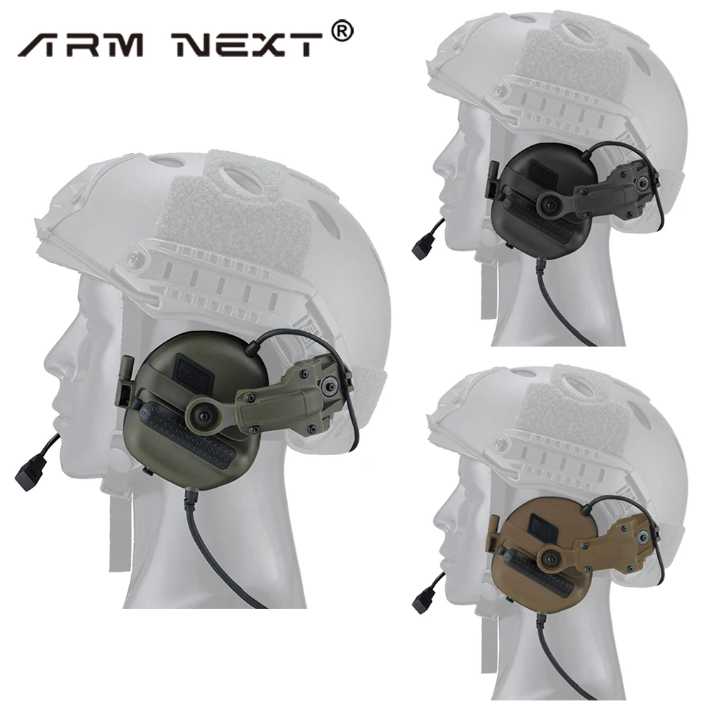 Imagem -02 - Earmuffs Anti-ruído para Caça Proteção Eletrônica Amplificação de Som Defensor Profissional Capacete Fone de Ouvido