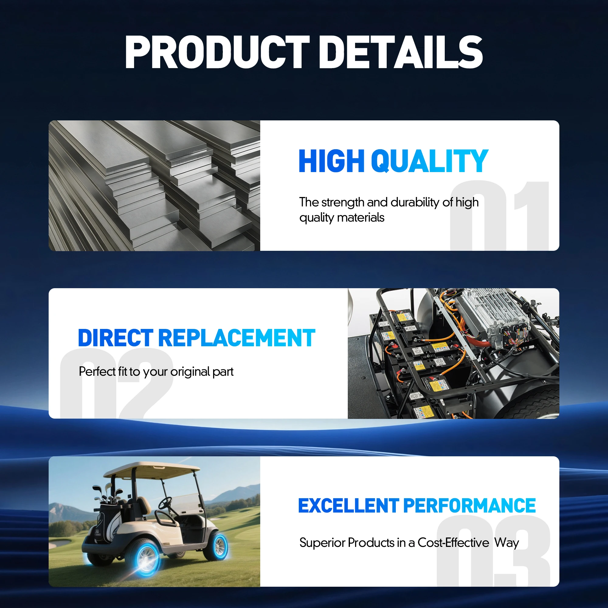 48 فولت 500A 1268-5503 وحدة تحكم المحرك SepEx لعربة جولف كورتيس تومبرلين إميرج