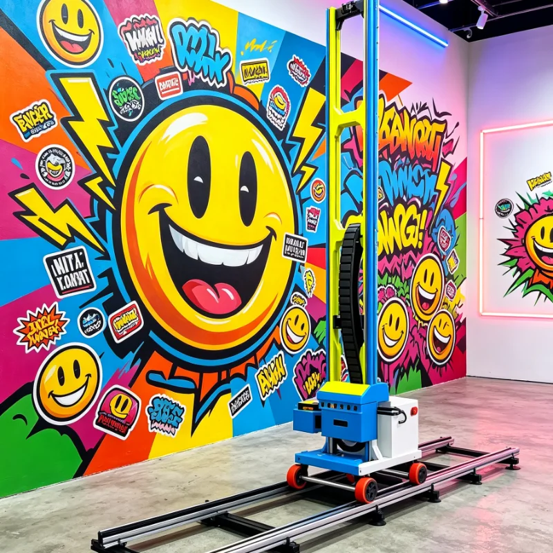 Customized A3 UV Flatbed Printer for Outdoor Mural on Cement Tile Glass with Red Laser Positioning and Varnish