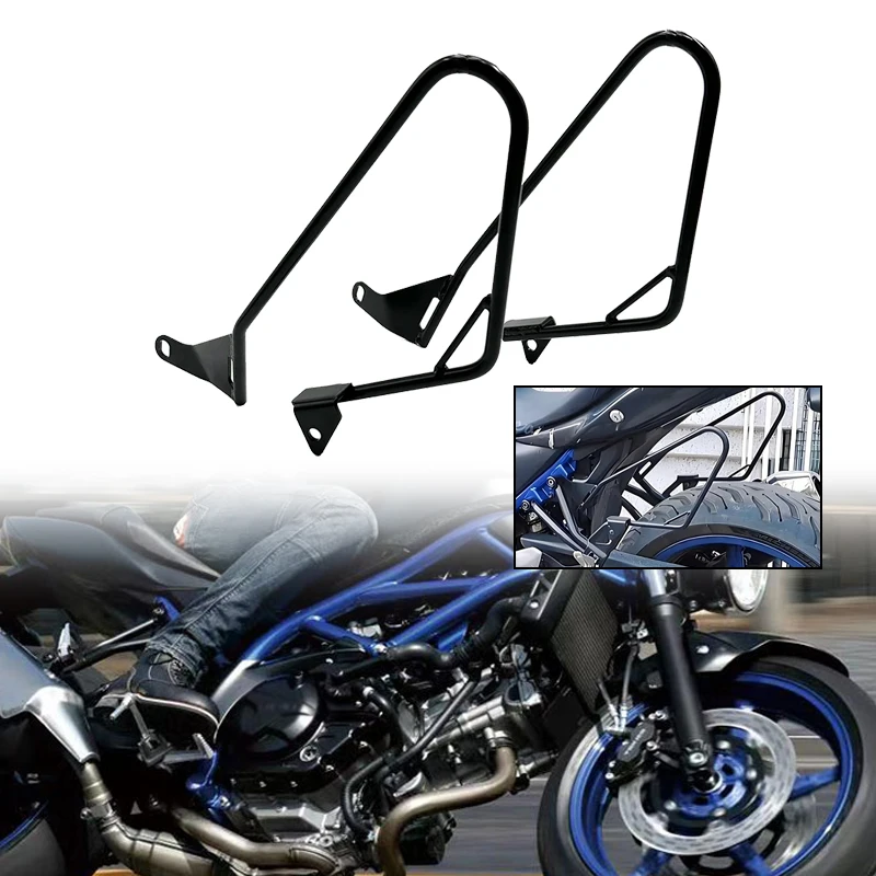 

Motorcycle Saddlebag Supports Bracket Guard Bars For Suzuki SV650 SV650X SV 650 650X 2017 2018 2019 2020 2021 2022 2023 2024