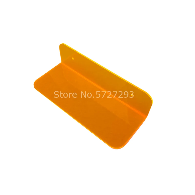 2PCS Fluorescent Orange Shelf Wall Mounted Acrylic Floating Shelves For Speaker Camera Book Rack