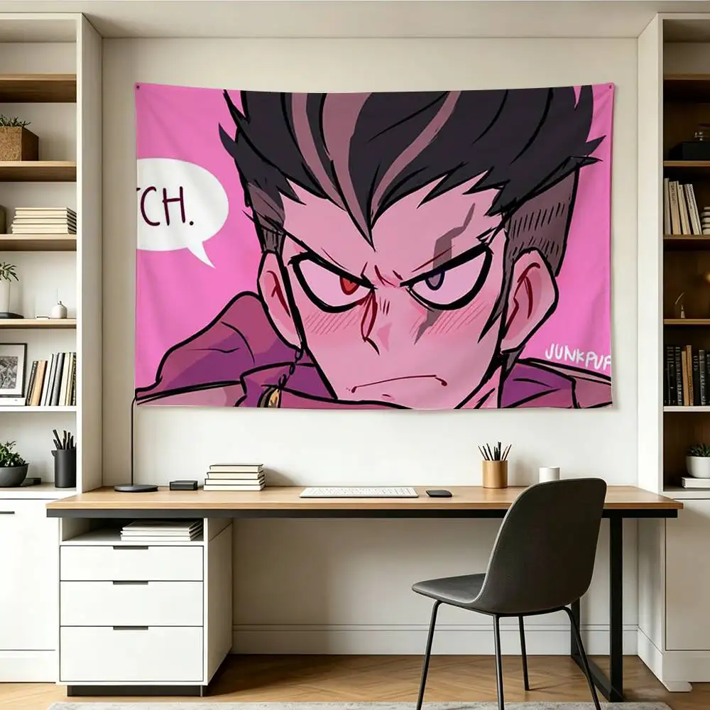 G-Gundham Tanaka Danganronpa 2 Flags Wall Hanging Background Art Banner for Bedroom Home Outdoor Decor 3