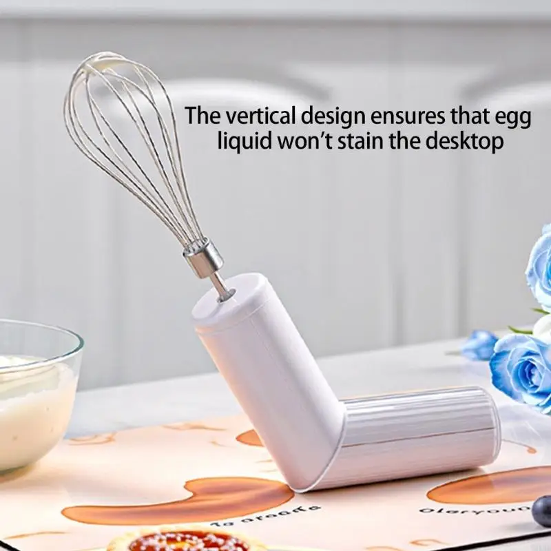 Wireless Handheld Mixer Foldable Designs Stainless Steel Detachable Accessories 3 Speed Setting Mixing Attachments