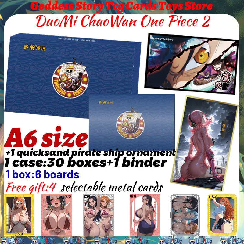 

2025 новейшая коллекционная карта DuoMi ChaoWan One Piece 2 доски A6 Goddess Boa Hancock Bor Nami Booster Box CCG TCG Hobby Gift