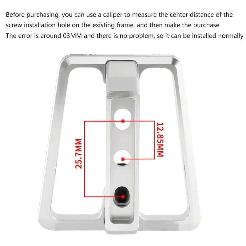 New Aluminum Alloy Bike Front Carrier Block for Folding Bicycle Racks 3 Hole Front Carrier Bag Mount Holder Adapter Bracket Set image 5