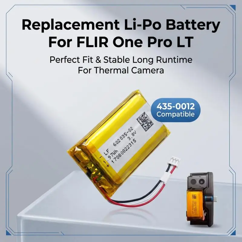 LF602035-02 SDL702035 Lithium Polymer Battery Replacement Part For FLIR One Pro LT 435-0012 Infrared Thermal Camera Accessory