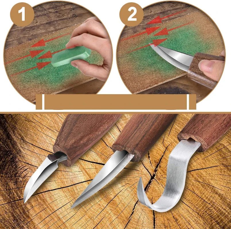 1PCS Wood Carving Knife Tool Set DIY Peeling Woodcarving Sculptural Spoon Carving Cutter Carving Knife